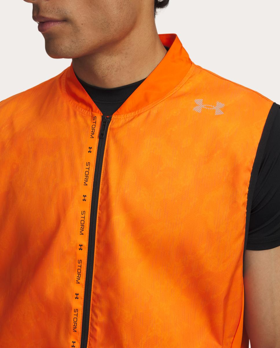 Chaleco de hombre UA Velociti CW Storm Vest Under Armour - Naranja Naranja-3