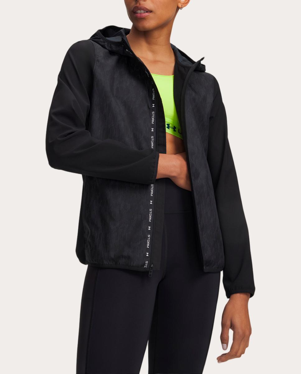 Chaqueta cortavientos de mujer UA Velociti CW Storm Jacket Under Armour - Negro Negro-1