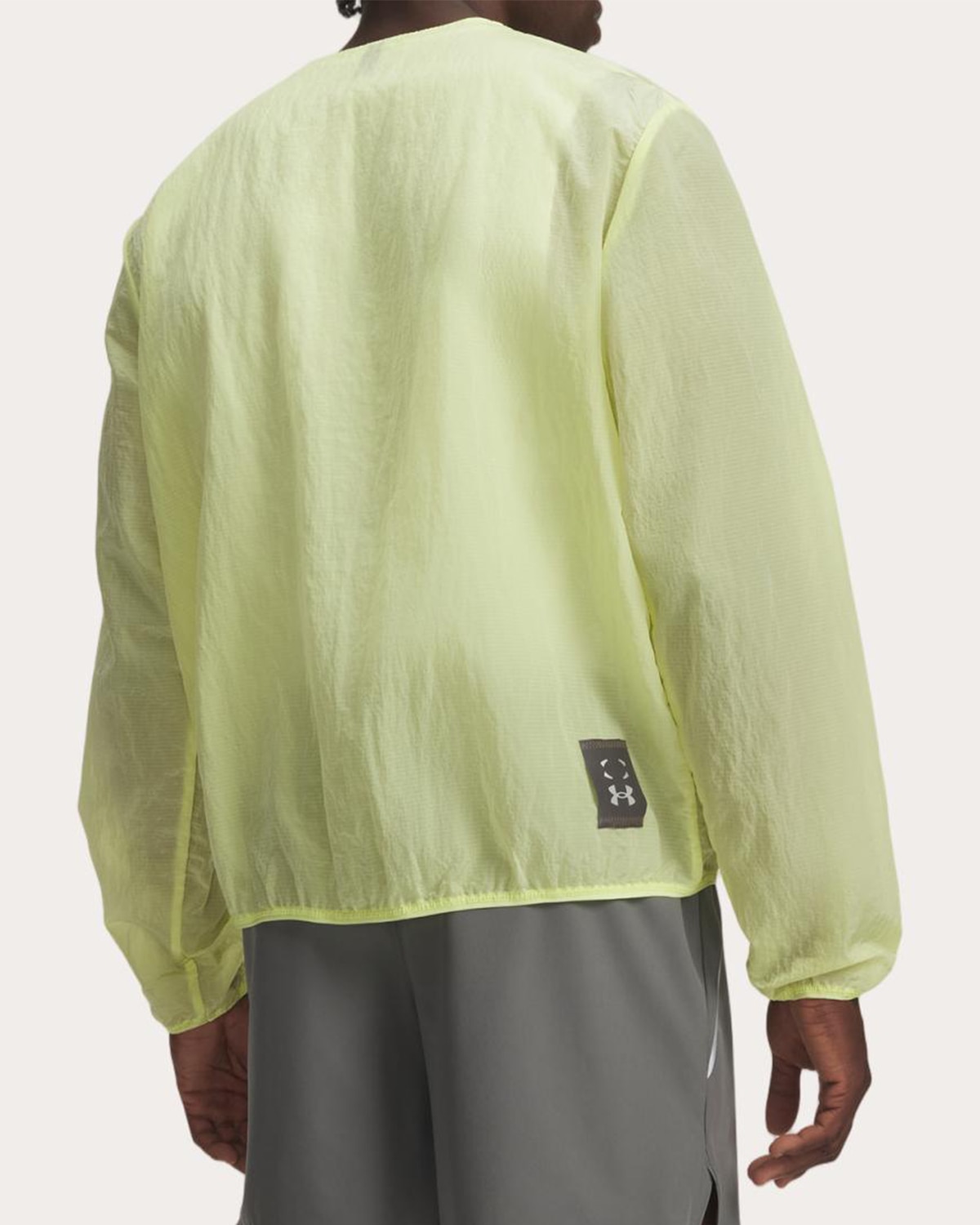 Casaco Corta-Vento de Homem UA HB Run Jacket Amarelo-2
