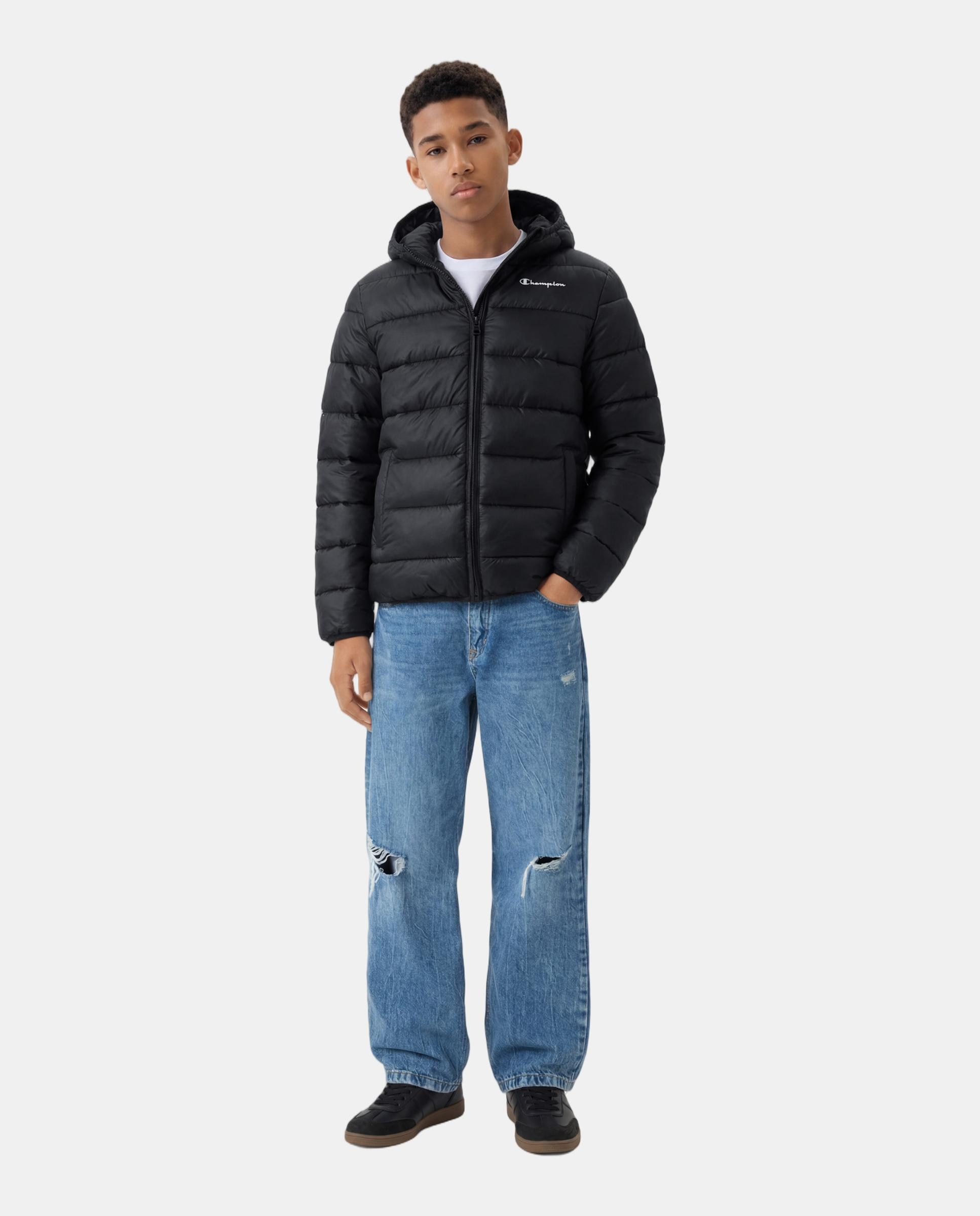 Casacos Casual de Criança Hooded Jacket Preto-4