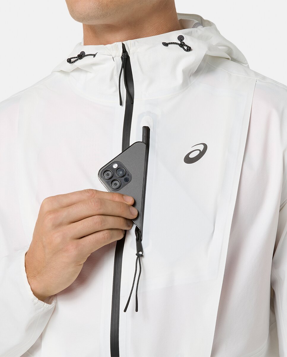 Casaco Impermeável de Homem Fujitrail Elite Waterproof Jacket Natural-6