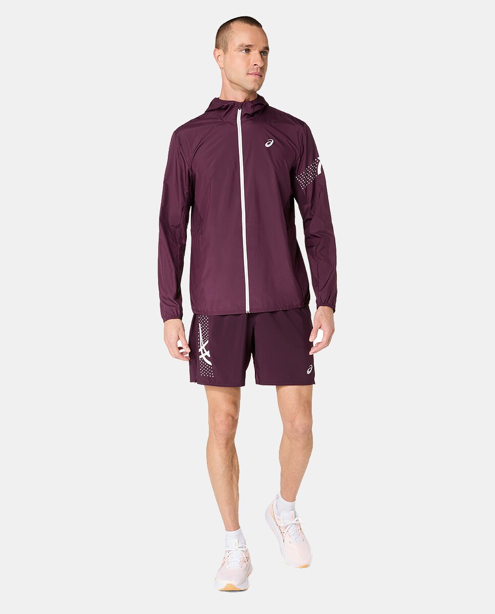 Imagen 3 de Chaqueta cortavientos de hombre Icon Jacket Asics - Remolacha Remolacha