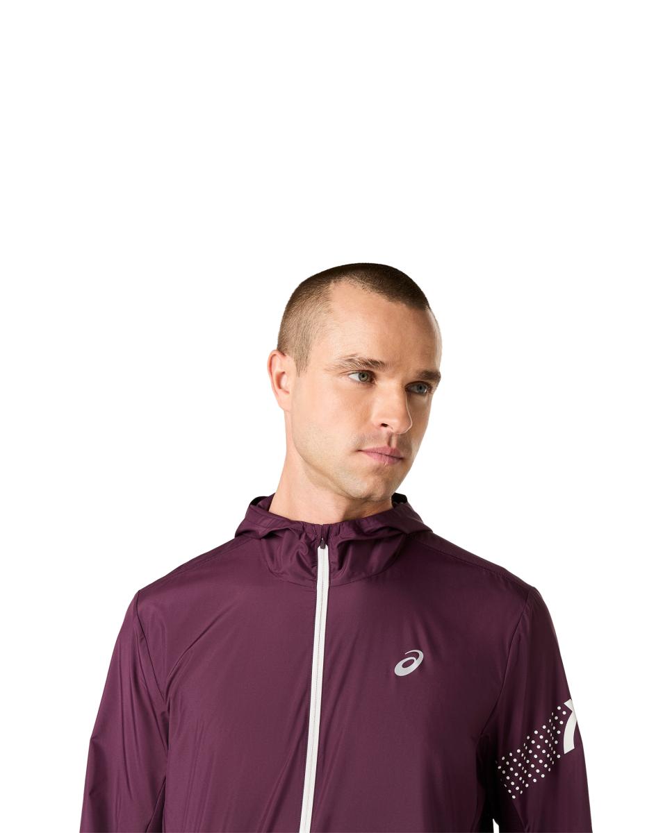 Imagen 5 de Chaqueta cortavientos de hombre Icon Jacket Asics - Remolacha Remolacha