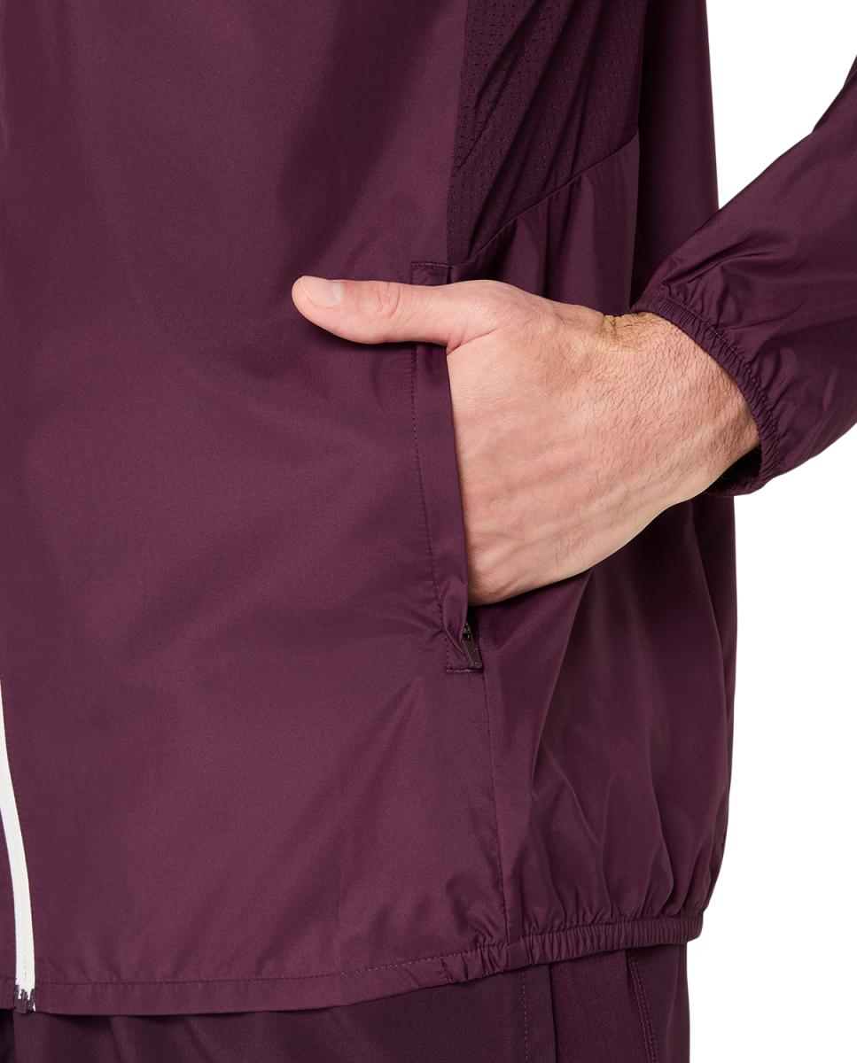 Imagen 7 de Chaqueta cortavientos de hombre Icon Jacket Asics - Remolacha Remolacha