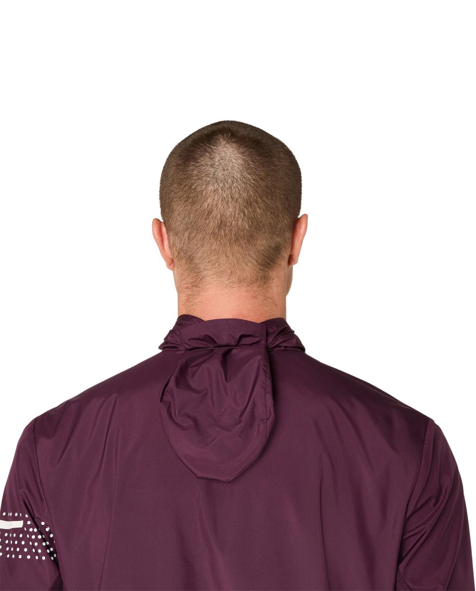 Imagen 9 de Chaqueta cortavientos de hombre Icon Jacket Asics - Remolacha Remolacha
