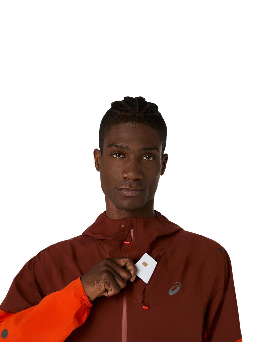 Casaco Corta-Vento de Homem Metarun Legend Jacket Vermelho / Laranja-5
