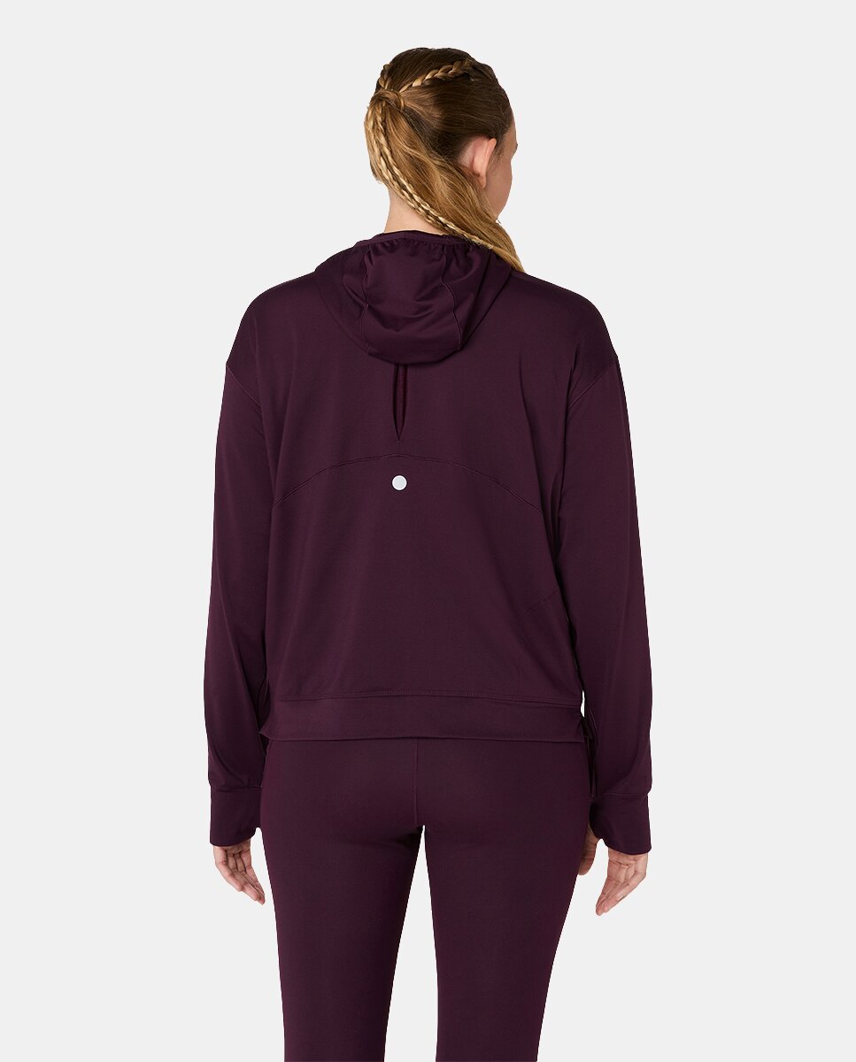 Sweatshirt de Mulher Nagino Run Winter Hoodie Beterraba-2