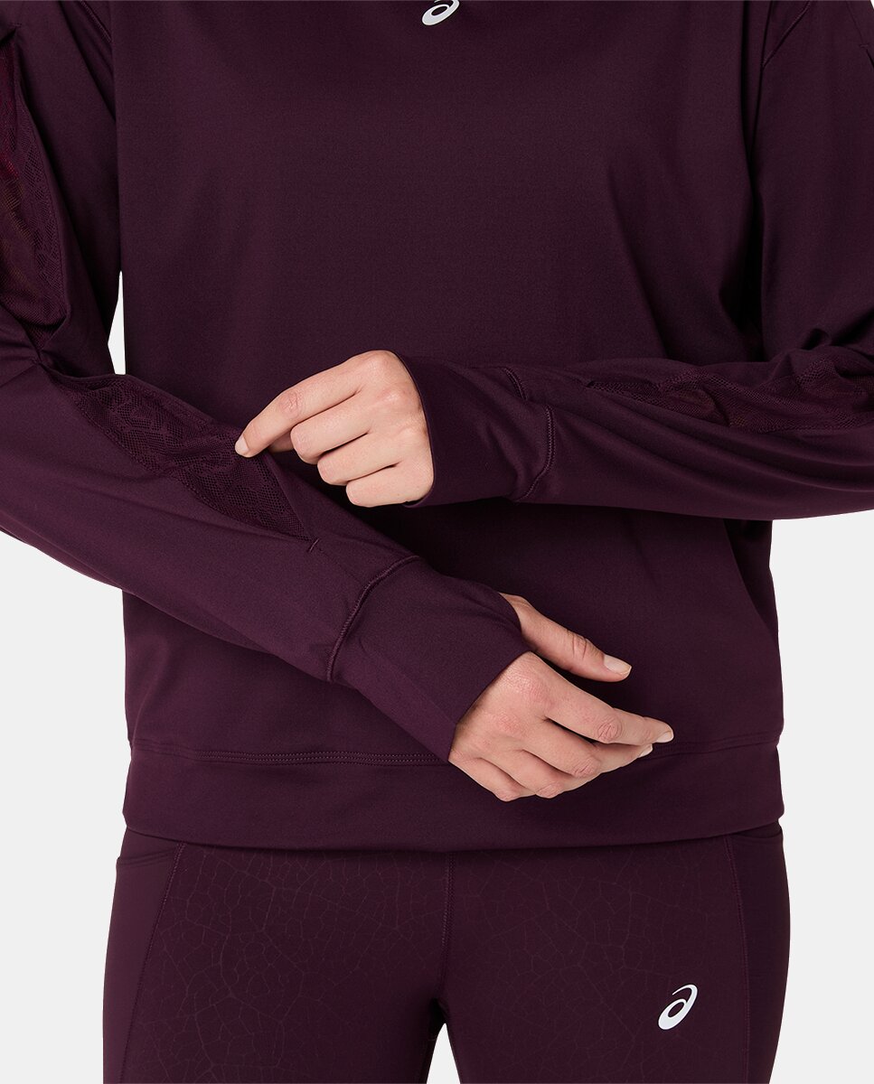 Sweatshirt de Mulher Nagino Run Winter Hoodie Beterraba-7