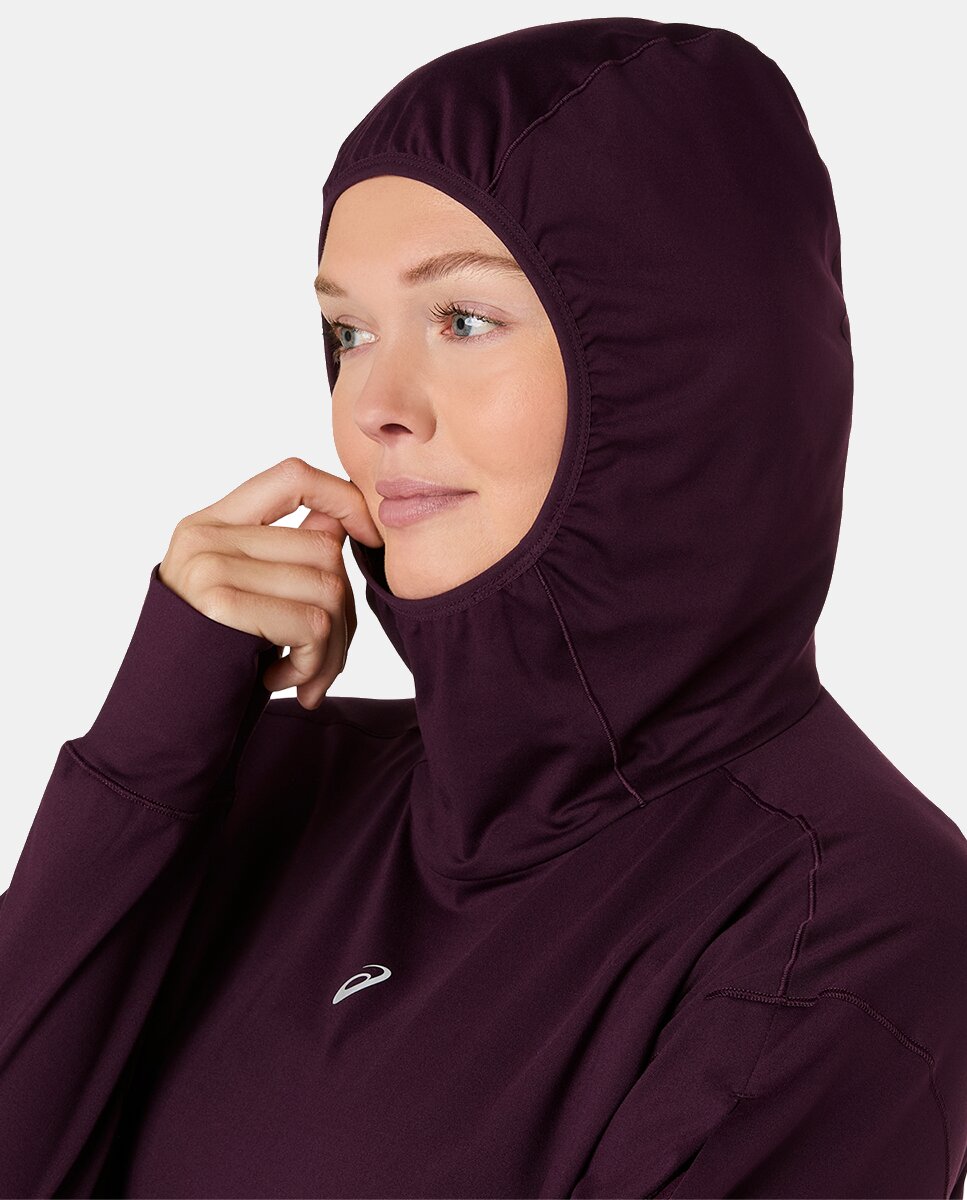 Sweatshirt de Mulher Nagino Run Winter Hoodie Beterraba-9