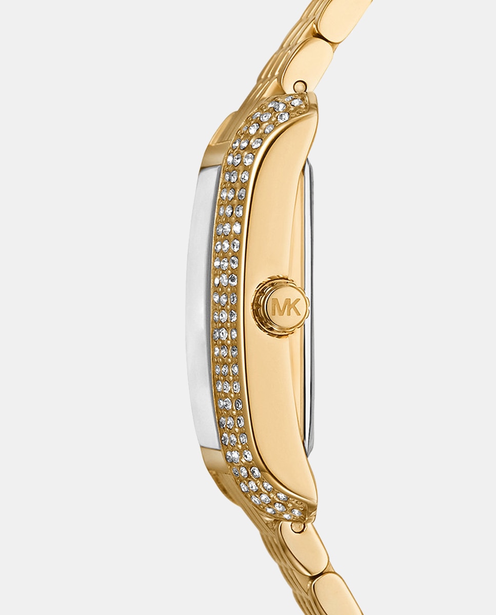 Relógio MK4826 de Aço - Dourado Branco-3