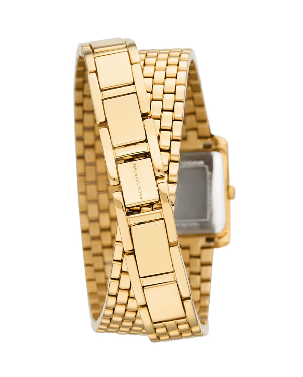 Relógio MK4833 de Aço - Dourado Branco-2