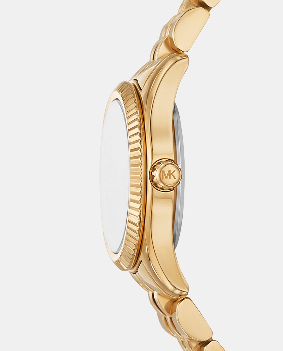 Relógio MK4842 de Aço - Dourado Verde-3