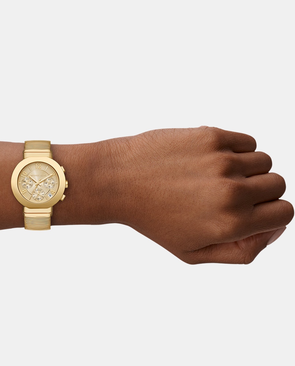 Relógio Gramercy MK7525 Cronógrafo de Aço - Dourado Dourado-5