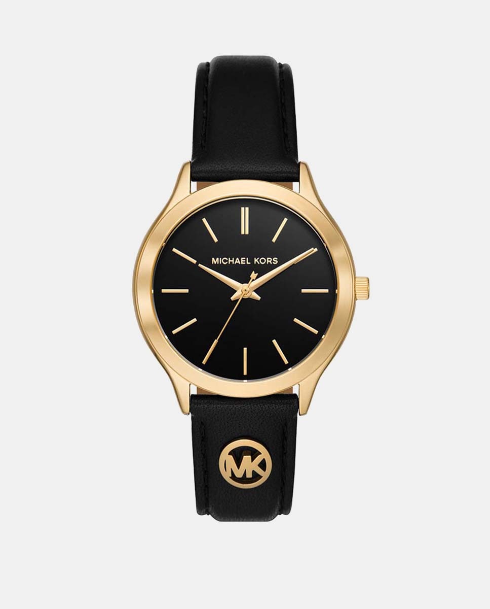 Imagem 0 de Relógio Slim Runway MK7553 de Aço - Preto