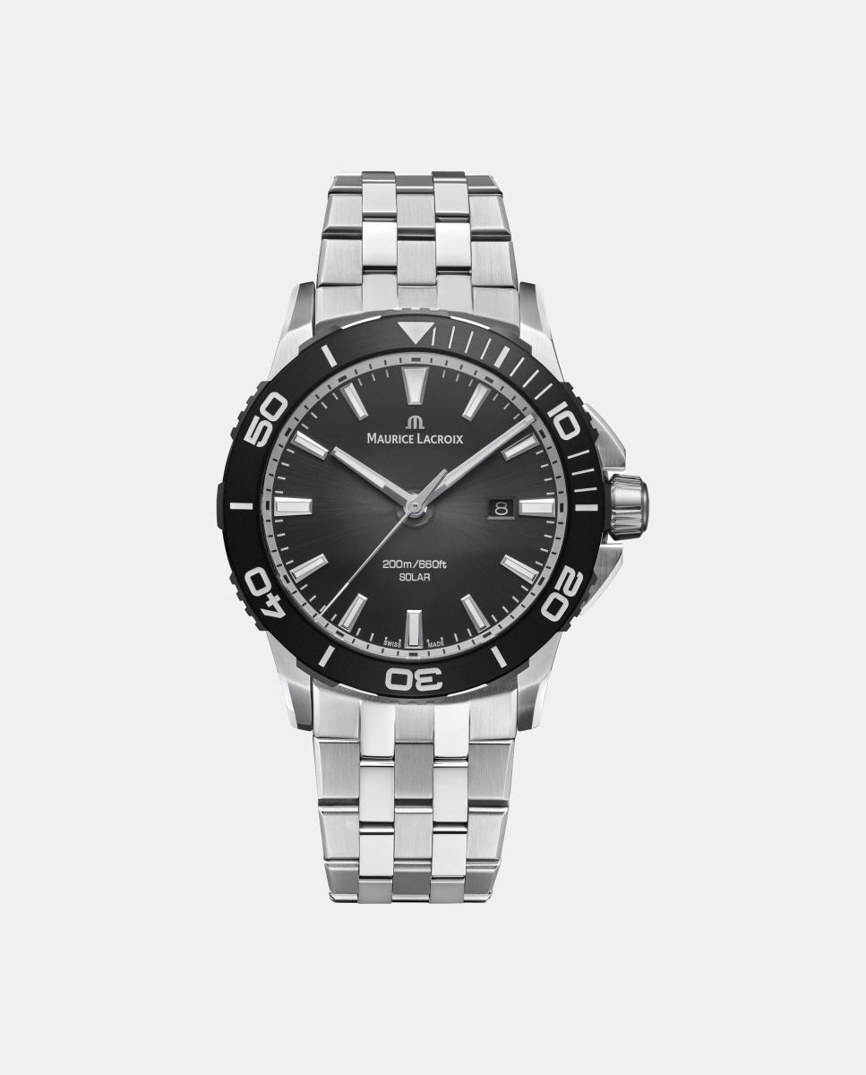 Imagen 0 de Reloj de hombre Pontos S Diver Solar PT1008-SSL223301 de acero Negro