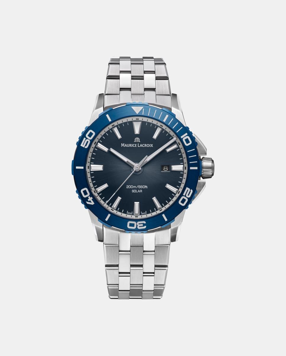 Imagen 0 de Reloj de hombre Pontos S Diver Solar PT1008-SSL424301 de acero Azul marino