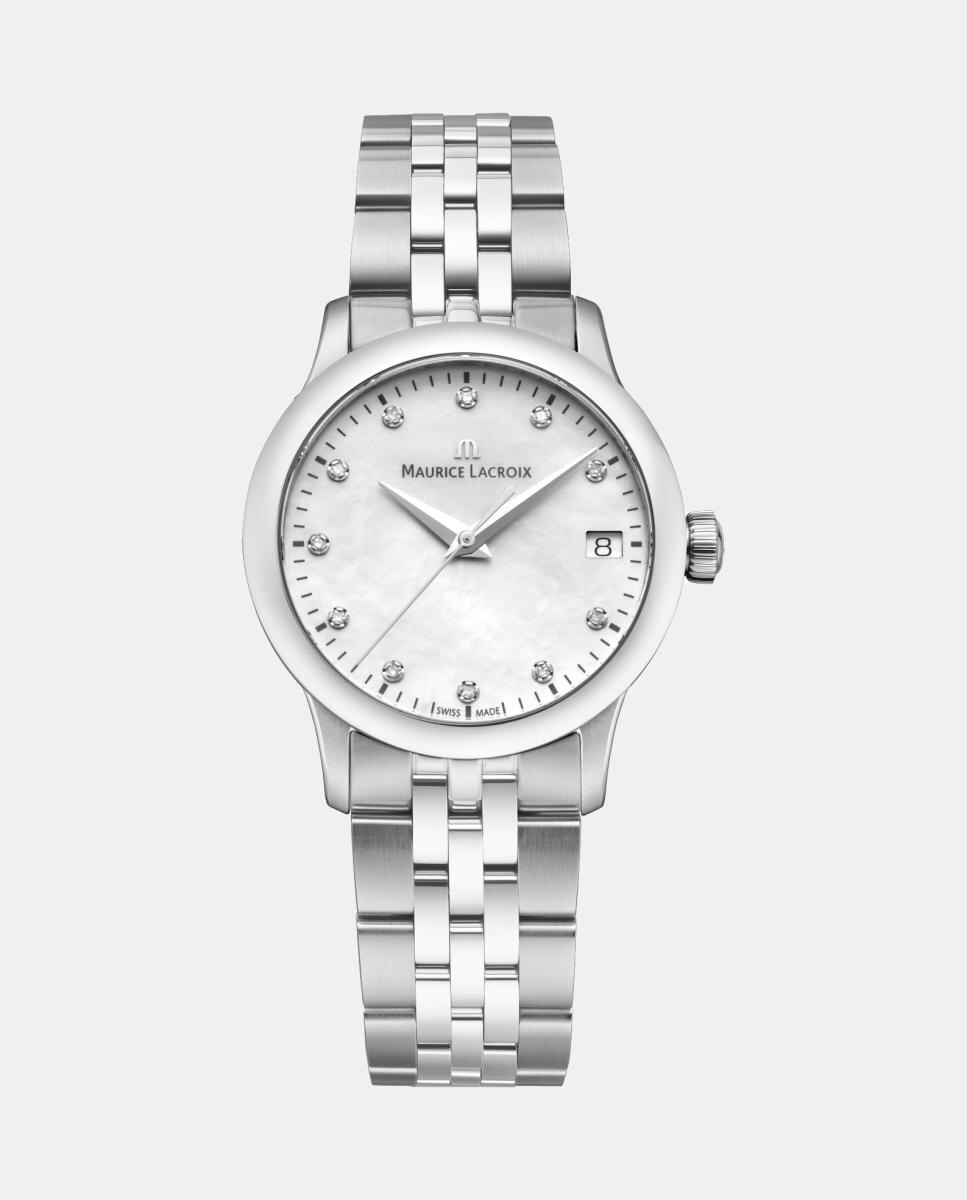 Imagen 0 de Reloj de mujer 1975 751006SS0021701 de acero Blanco