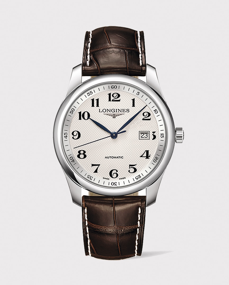 Relógio L27934783 The Longines Master Collection Automático em Pele - Castanho Prateado-1