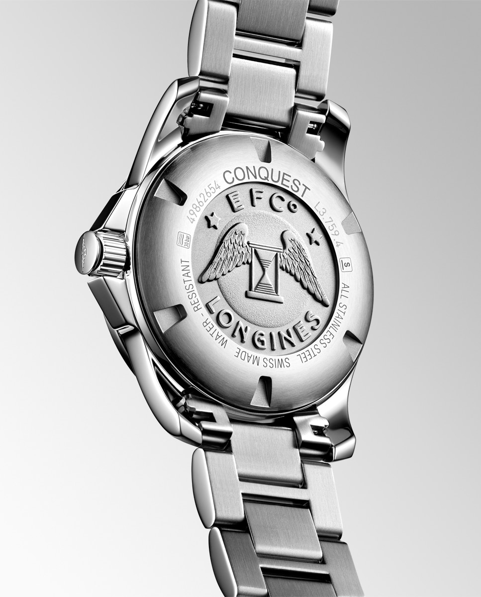 Imagen 3 de Reloj de hombre Longines L37594586 Conquest de acero - Negro Negro