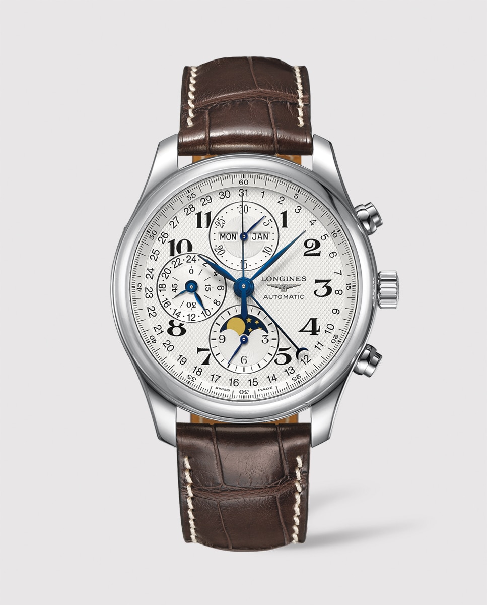 Imagem 0 de Relógio L27734783 The Longines Master Collection automático em pele castanho
