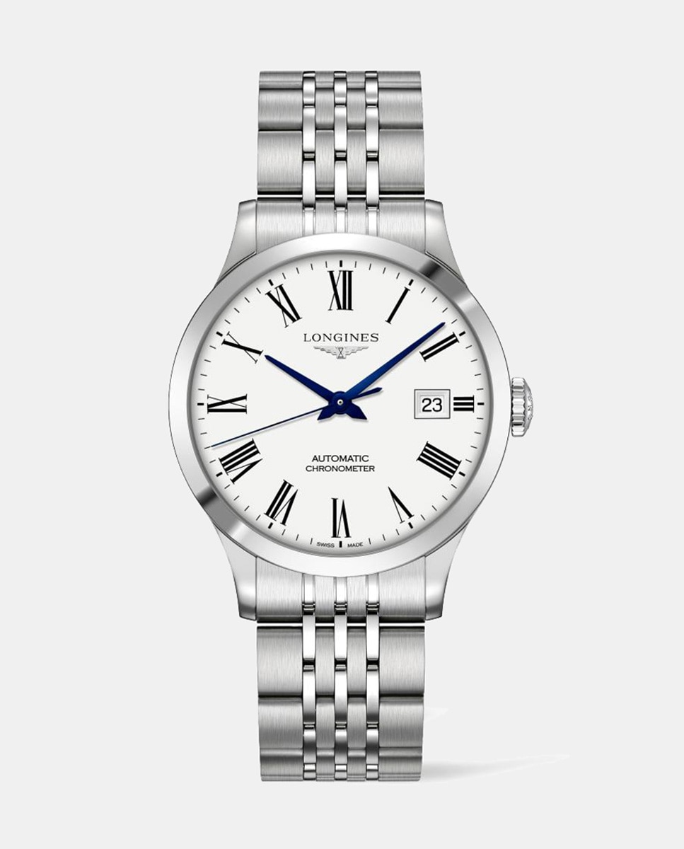 Imagen 0 de Reloj de mujer Record Collection L28204116 automático de acero Blanco