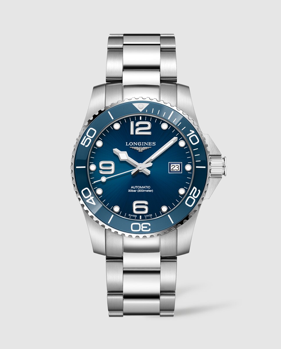 Relógio Hydro Conquest L3.781.4.96.6 de aço Azul-1