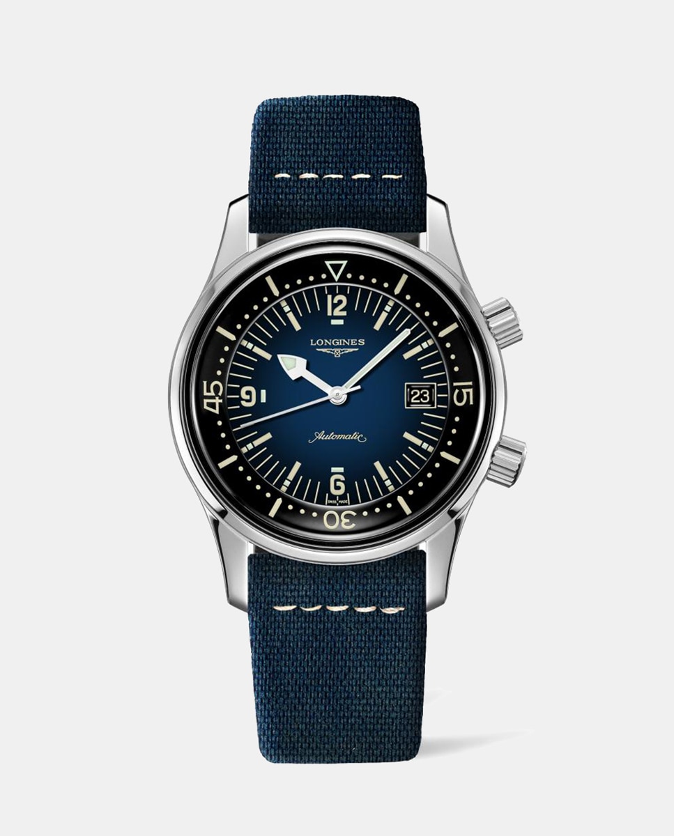 Relógio Legend Diver Watch L37744902 Automático de Couro Azul-1