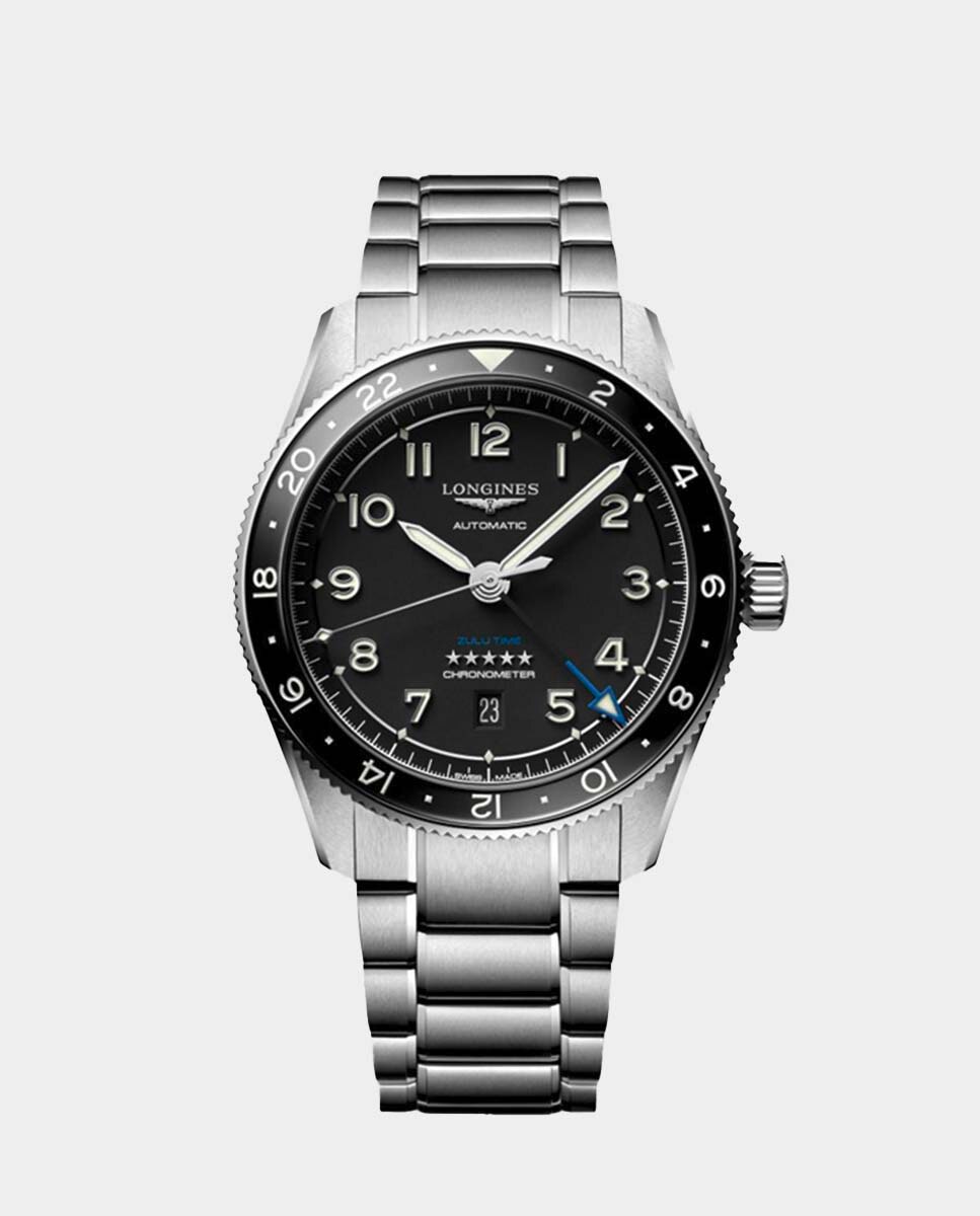 Imagen 0 de Reloj de hombre Longines Spirit L3.812.4.53.6 automático de acero Negro