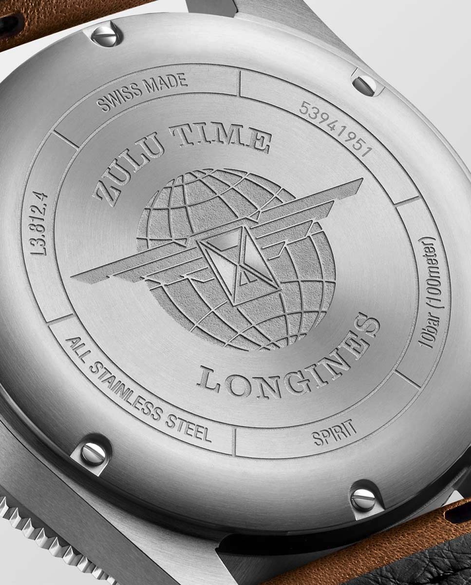 Imagen 3 de Reloj de hombre Longines Spirit L3.812.4.63.2 automátivco de piel beige - Negro Negro