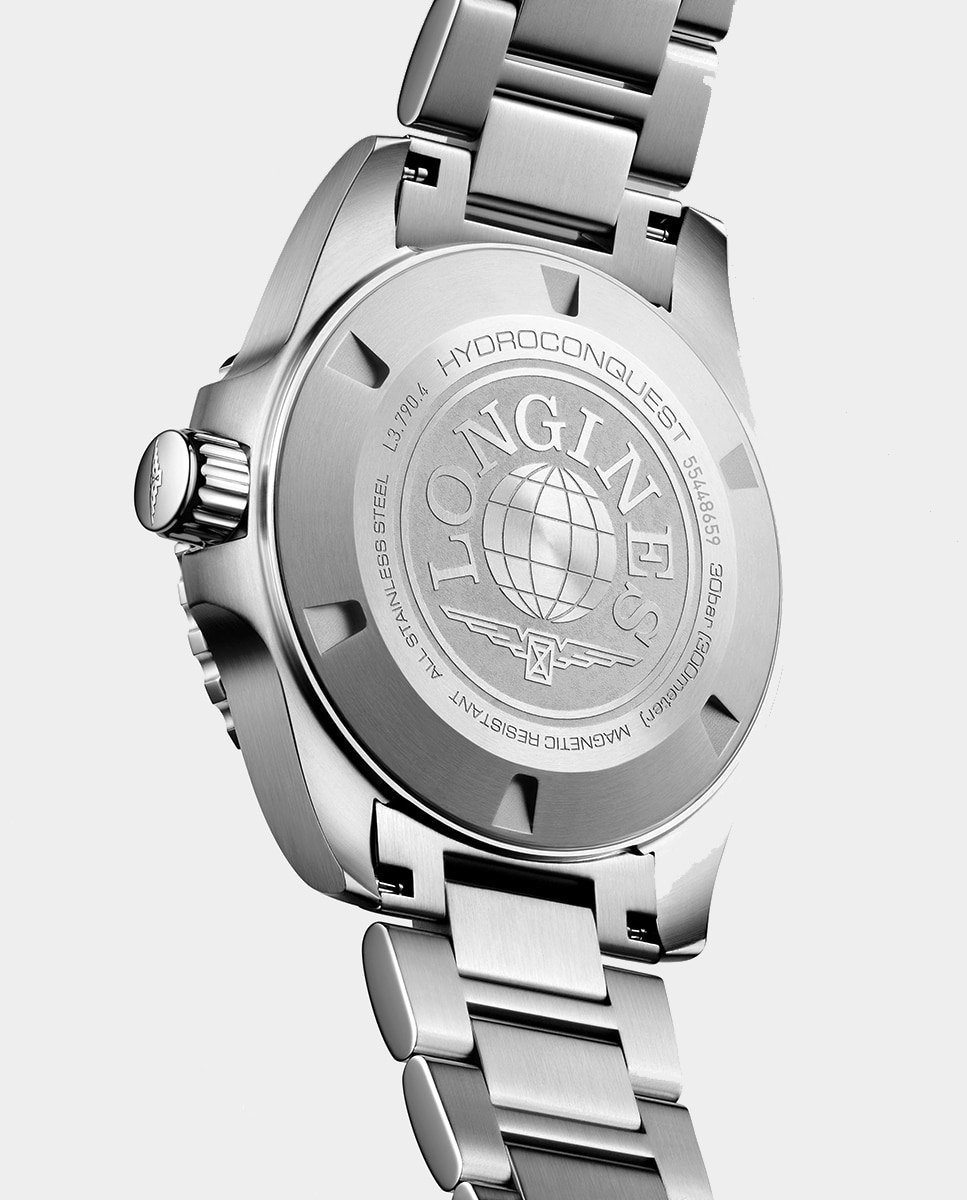 Relógio Hydro Conquest L37904966 GTM Automático de Aço Azul-5