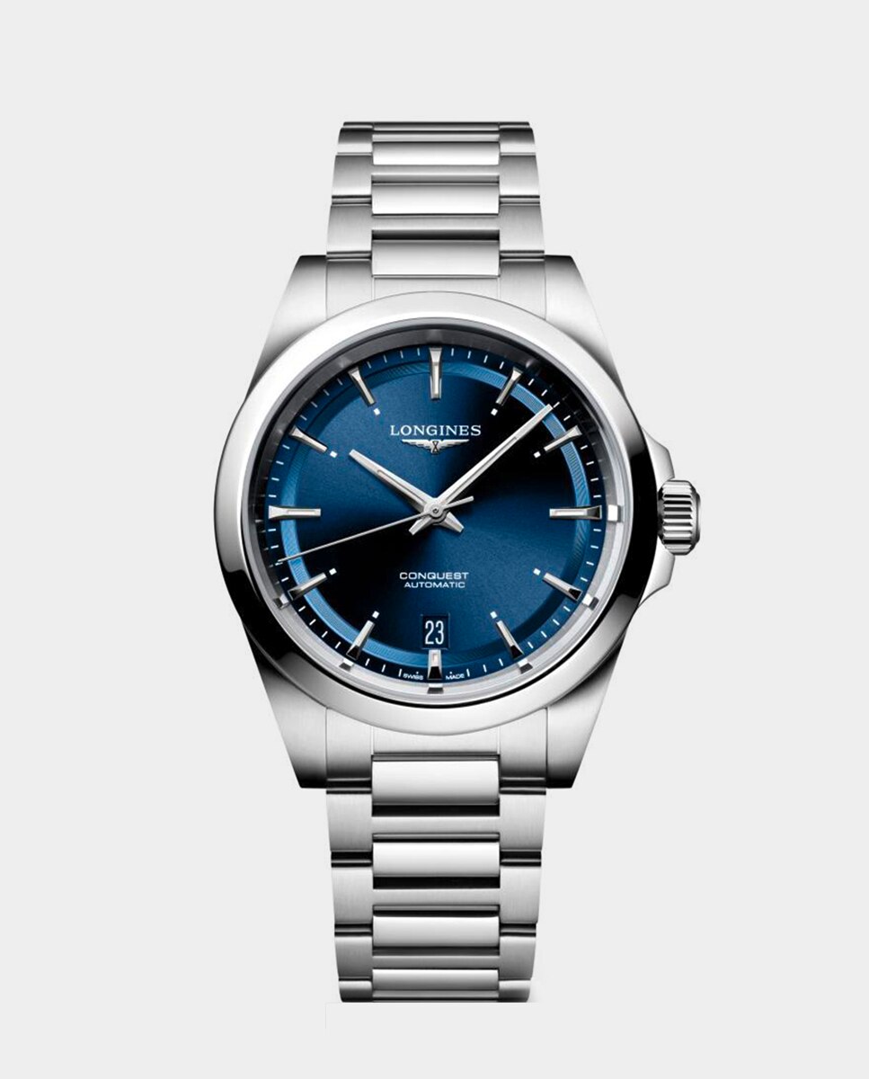 Imagen 0 de Reloj de hombre Conquest L37204926 de acero Azul