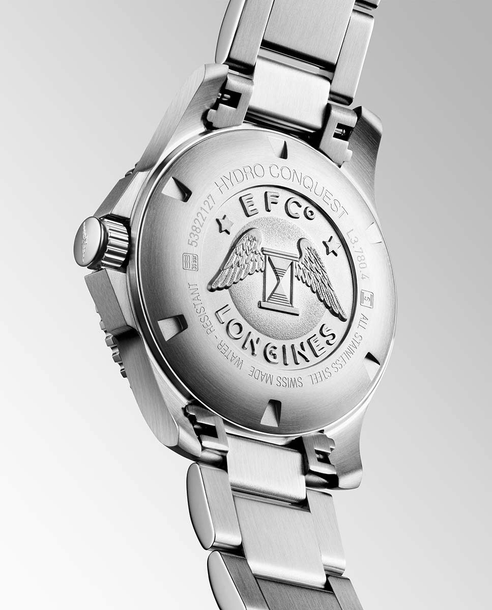 Reloj de hombre Hydroconquest L3.780.4.56.6 automático de acero - Longines - Negro Negro-2