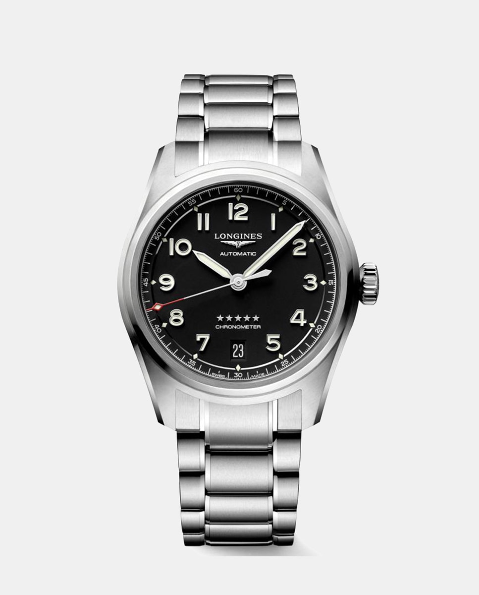 Imagen 0 de Reloj de mujer Longines Spirit L34104536 automático de acero Negro