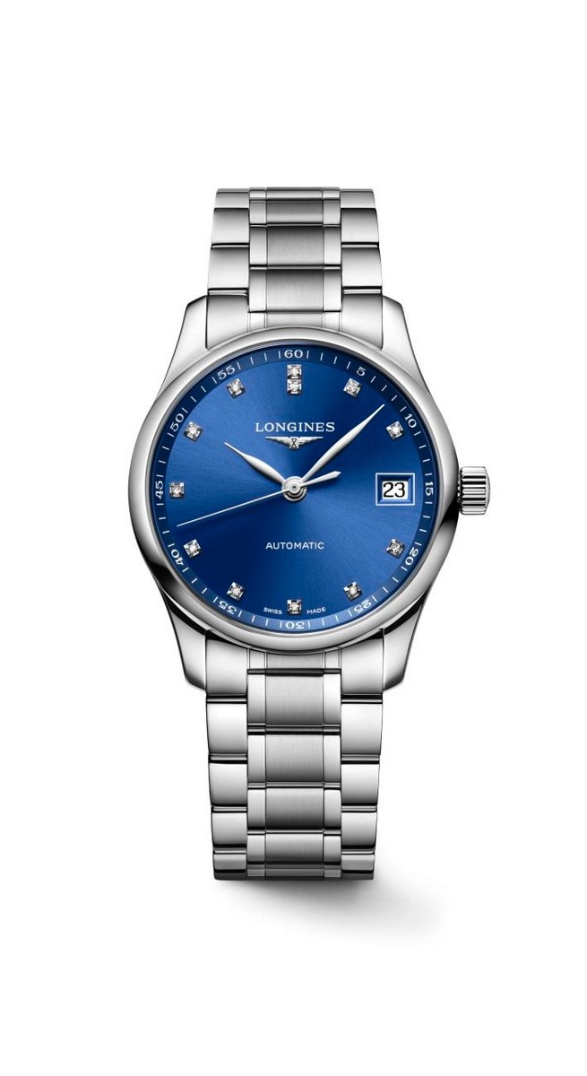 Relógio Master Collection Automático com Diamantes Azul-1