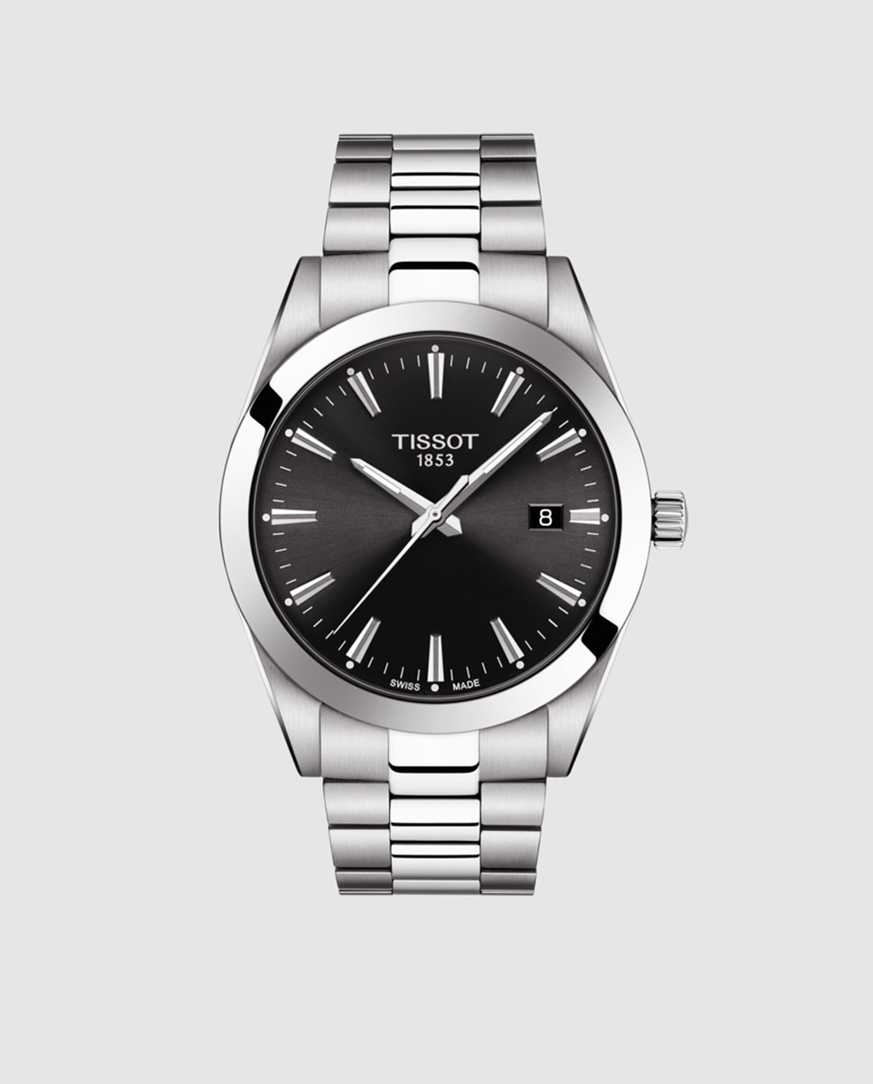 Relógio T1274101105100 de aço 316L Prata-1