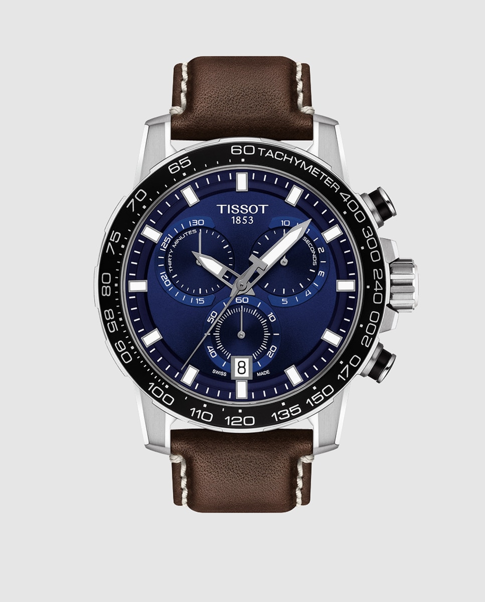 Relógio T-Sport T1256171604100 cronógrafo de aço Castanho-1