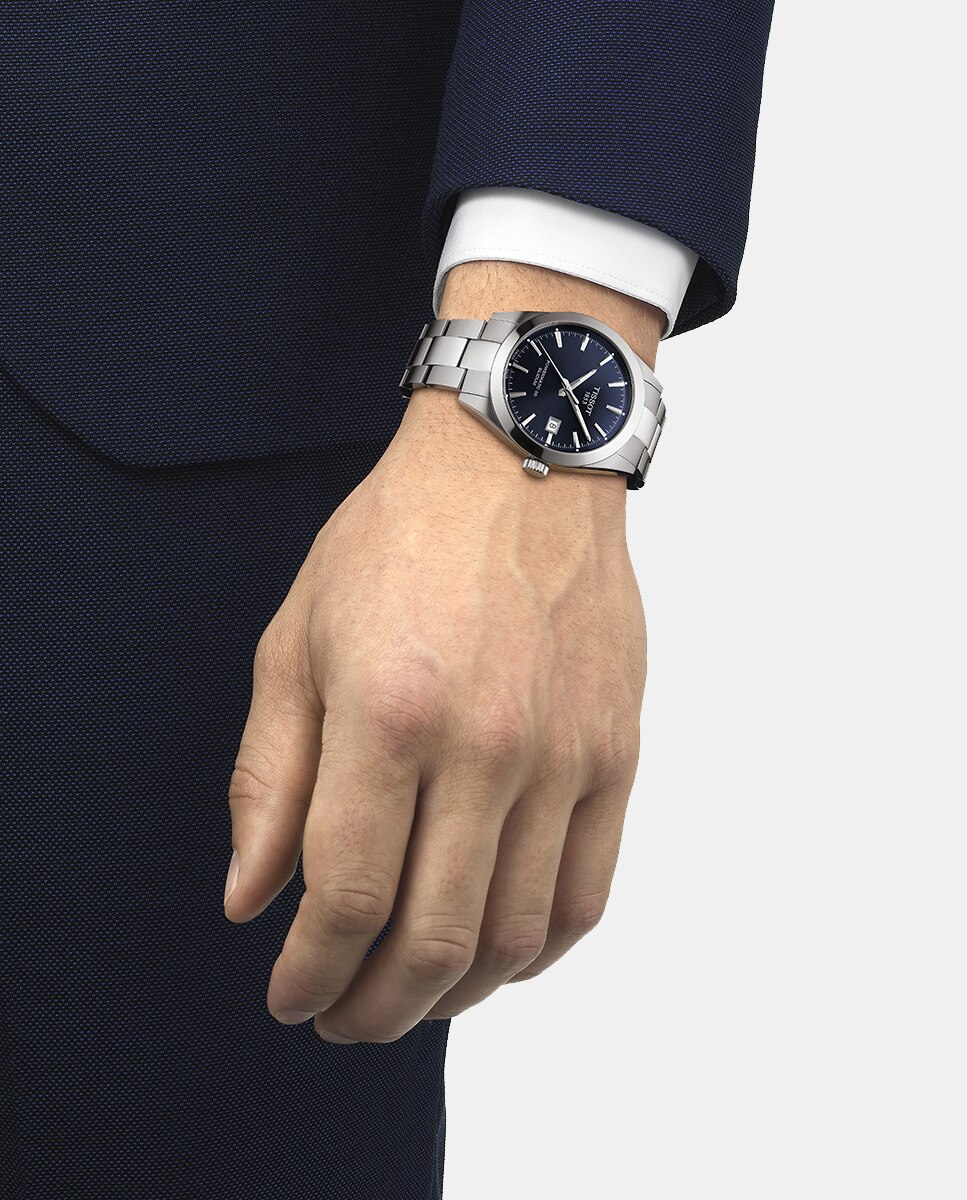 Relógio Gentleman T1274071104100 Automático de Aço Cinzento-2