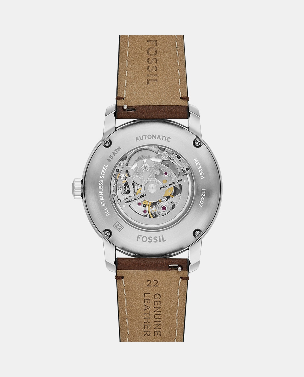Relógio Heritage ME3264 Automático em Pele - Castanho Creme-4