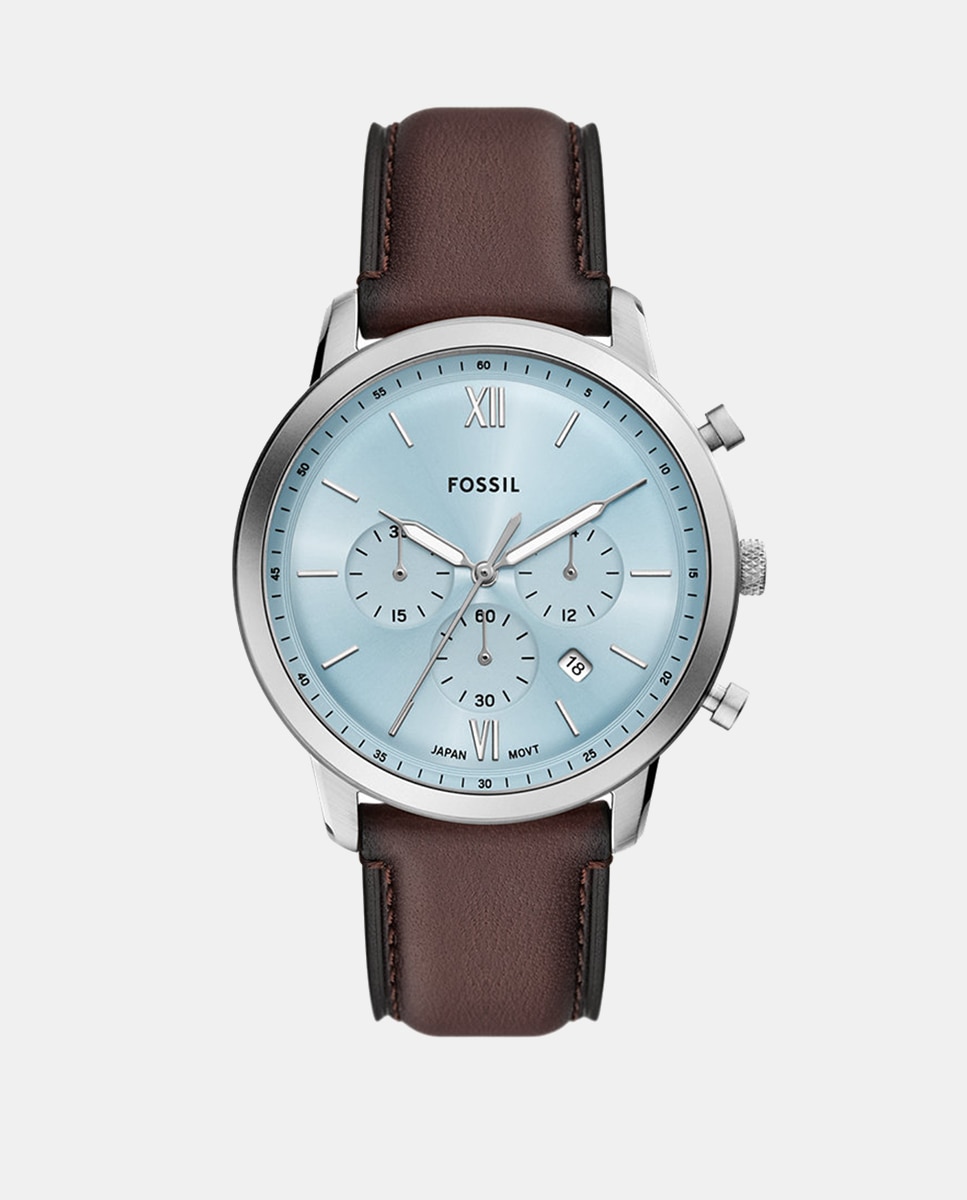 Relógio Neutra FFS6109 Cronógrafo em Pele - Castanho Azul-1
