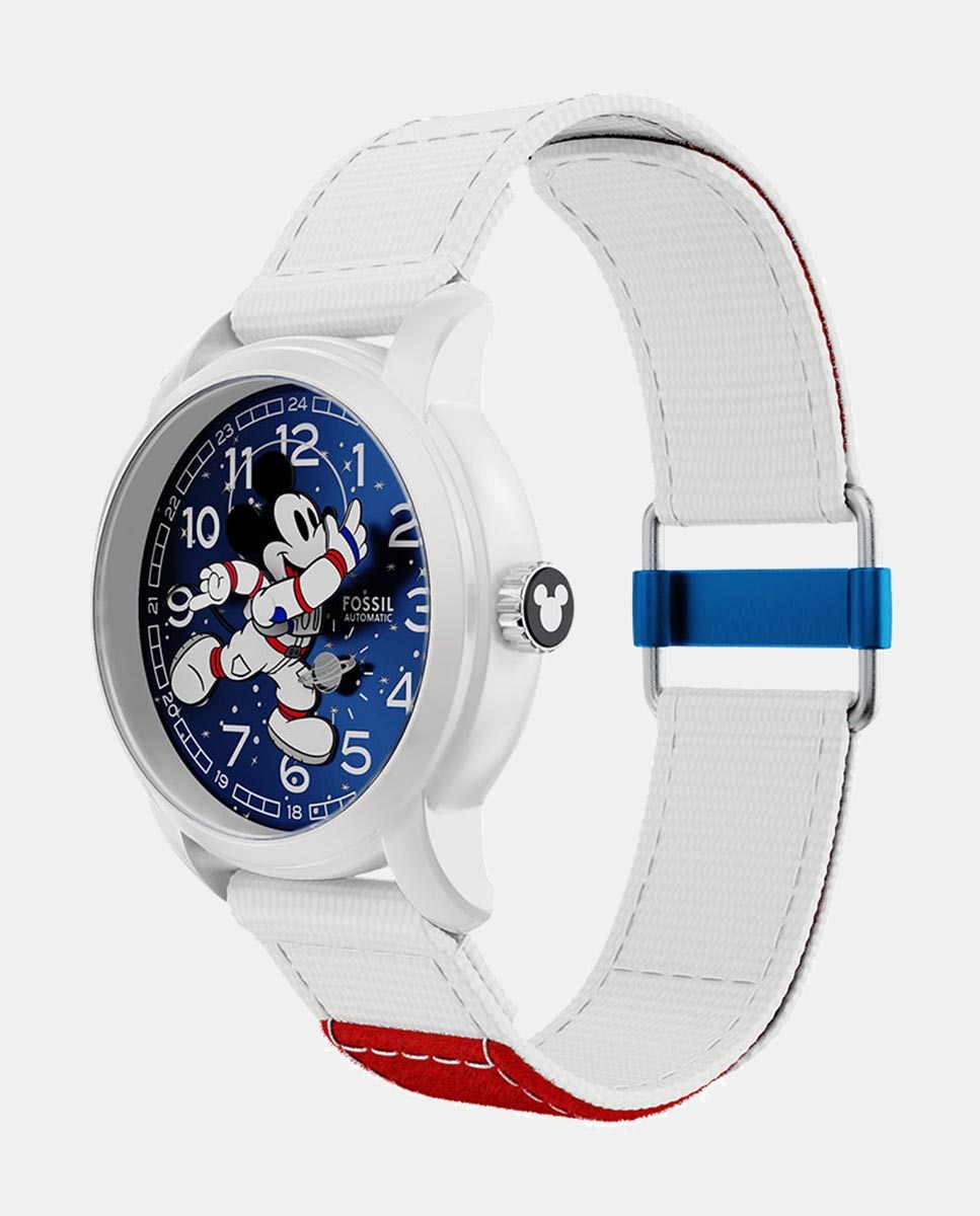 Relógio Disney LE1194 Automático Mickey Astronauta de Aço Prateado-7