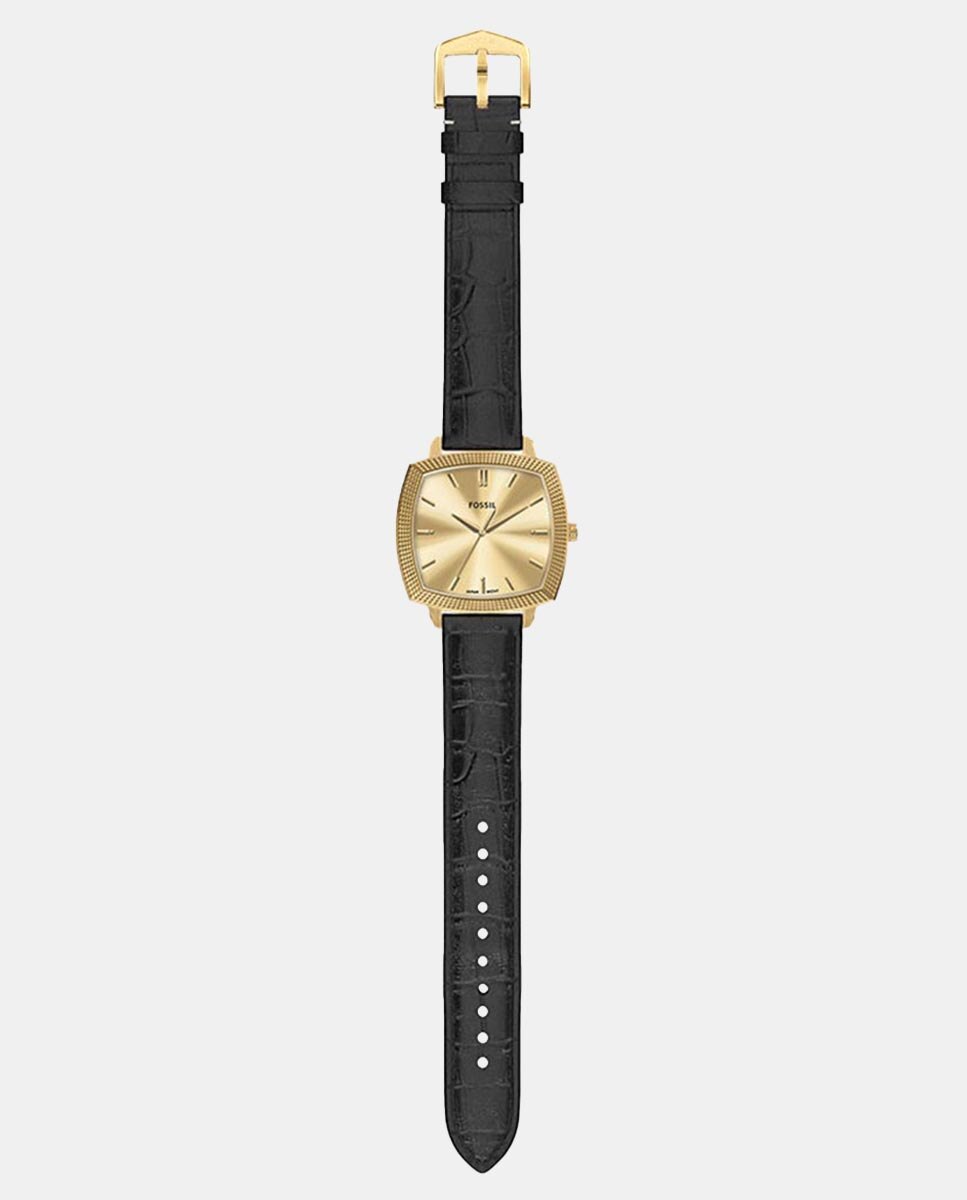 Relógio Machine Luxe LE1214 Nick Jonas de Pele - Preto Dourado-8