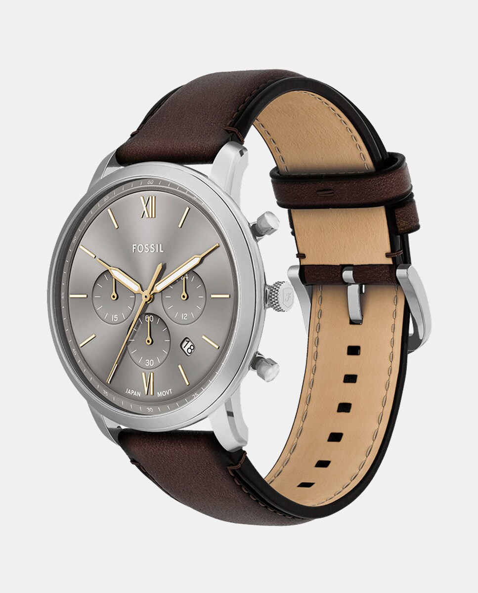 Reloj Fossil hombre Neutra FS6129 de piel gris · Fossil · El Corte