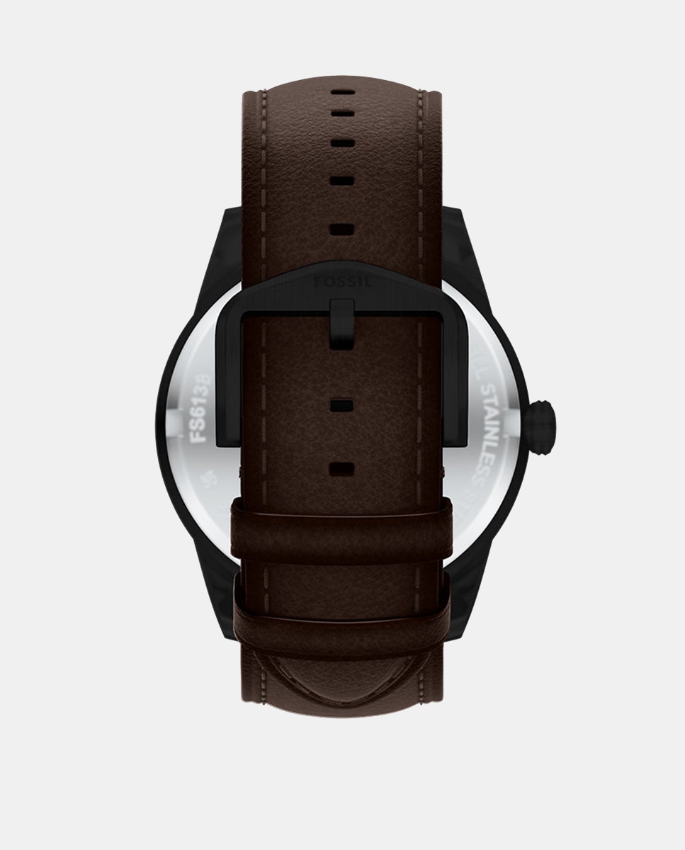 Conjunto de Relógio Pearson FS6138 Multifunções em Pele Preto-2