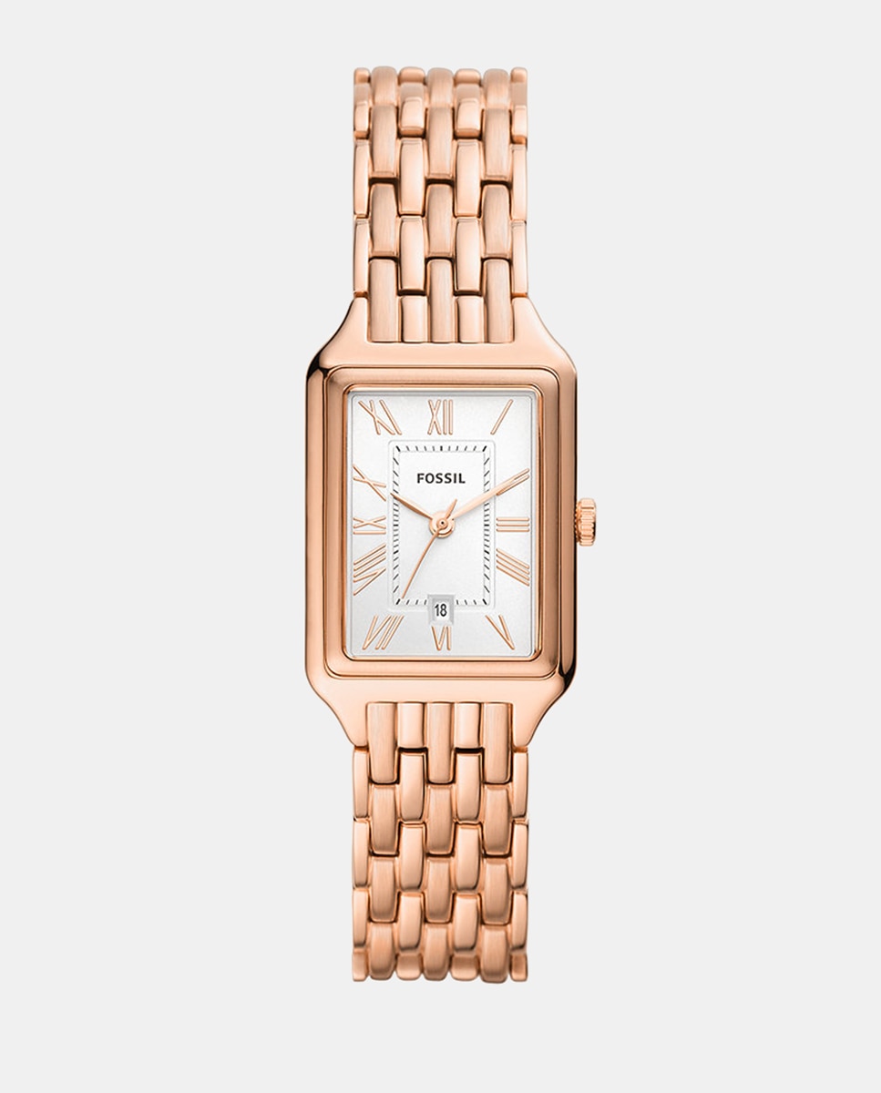 Relógio Raquel ES5271 de Aço Inoxidável - Rosa Branco-1
