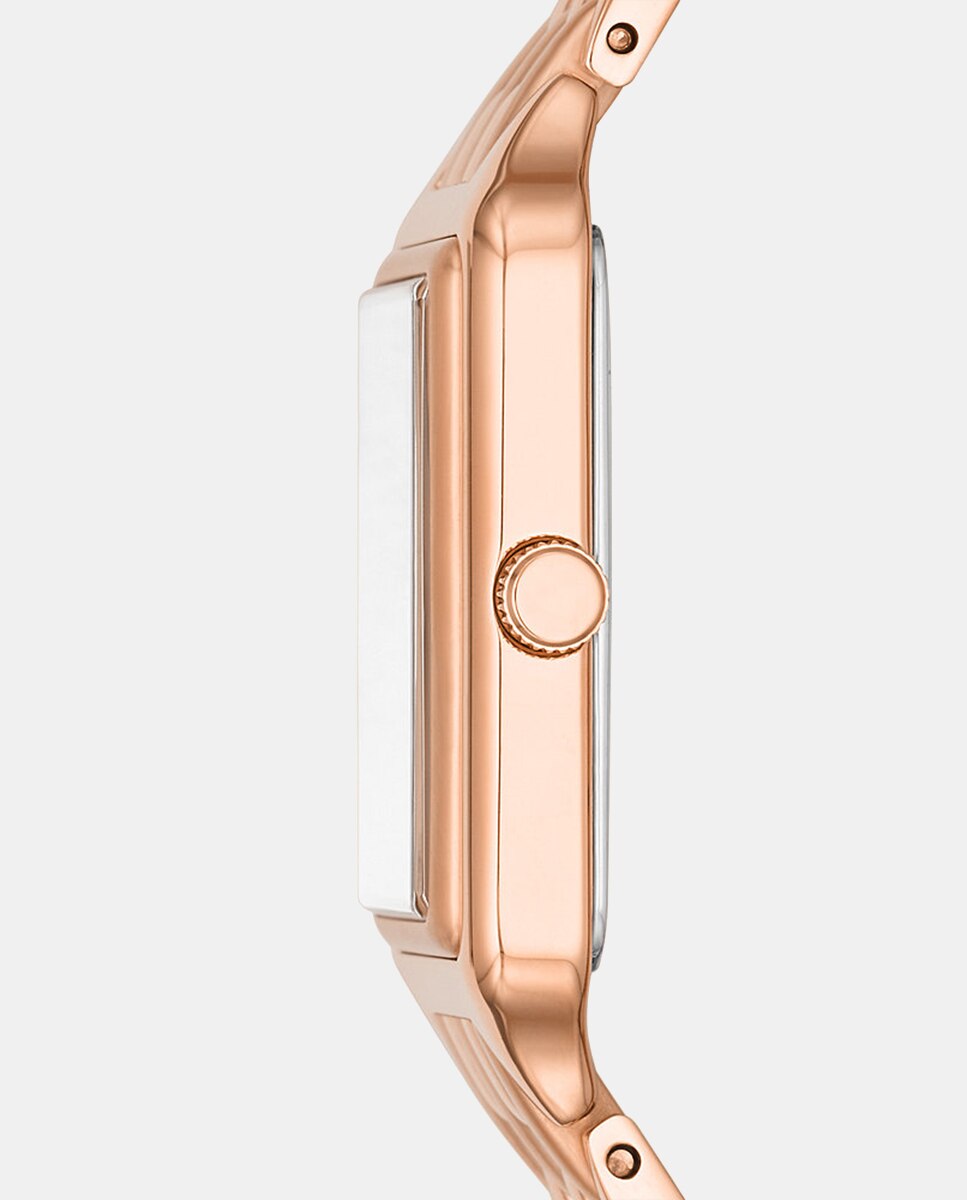 Relógio Raquel ES5271 de Aço Inoxidável - Rosa Branco-4