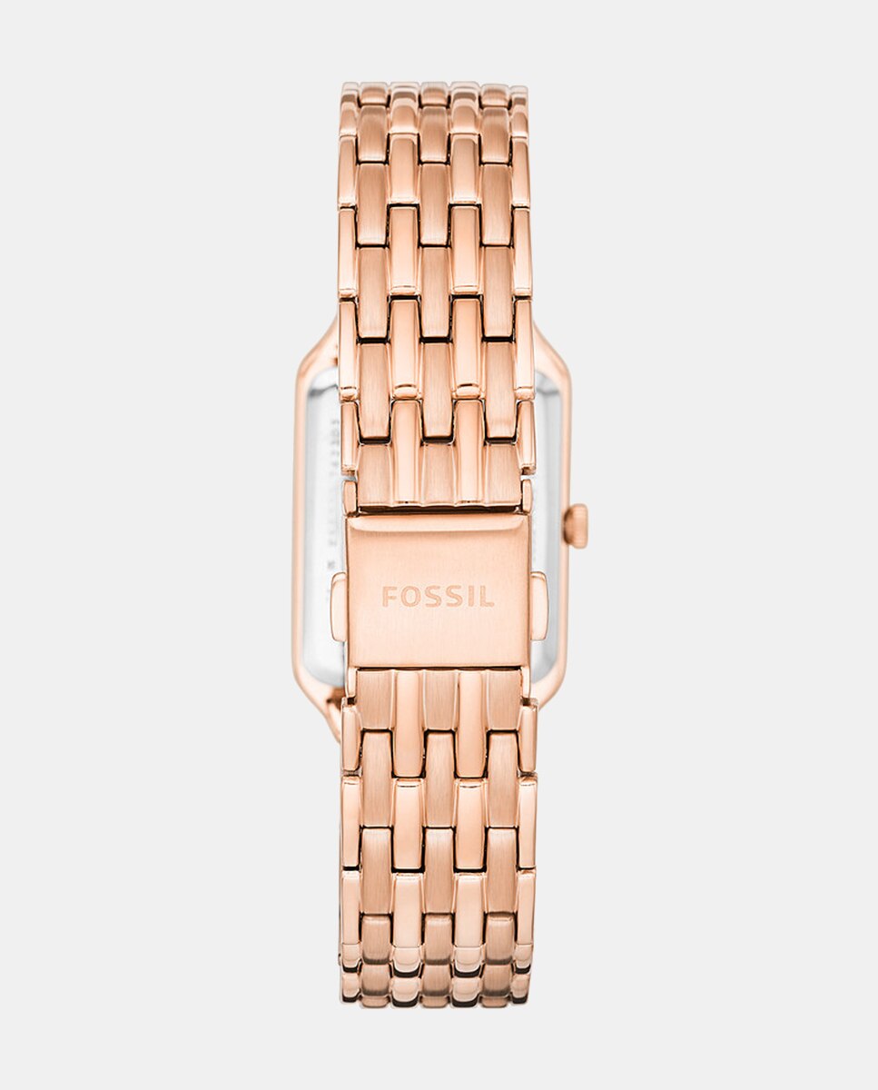 Relógio Raquel ES5271 de Aço Inoxidável - Rosa Branco-5