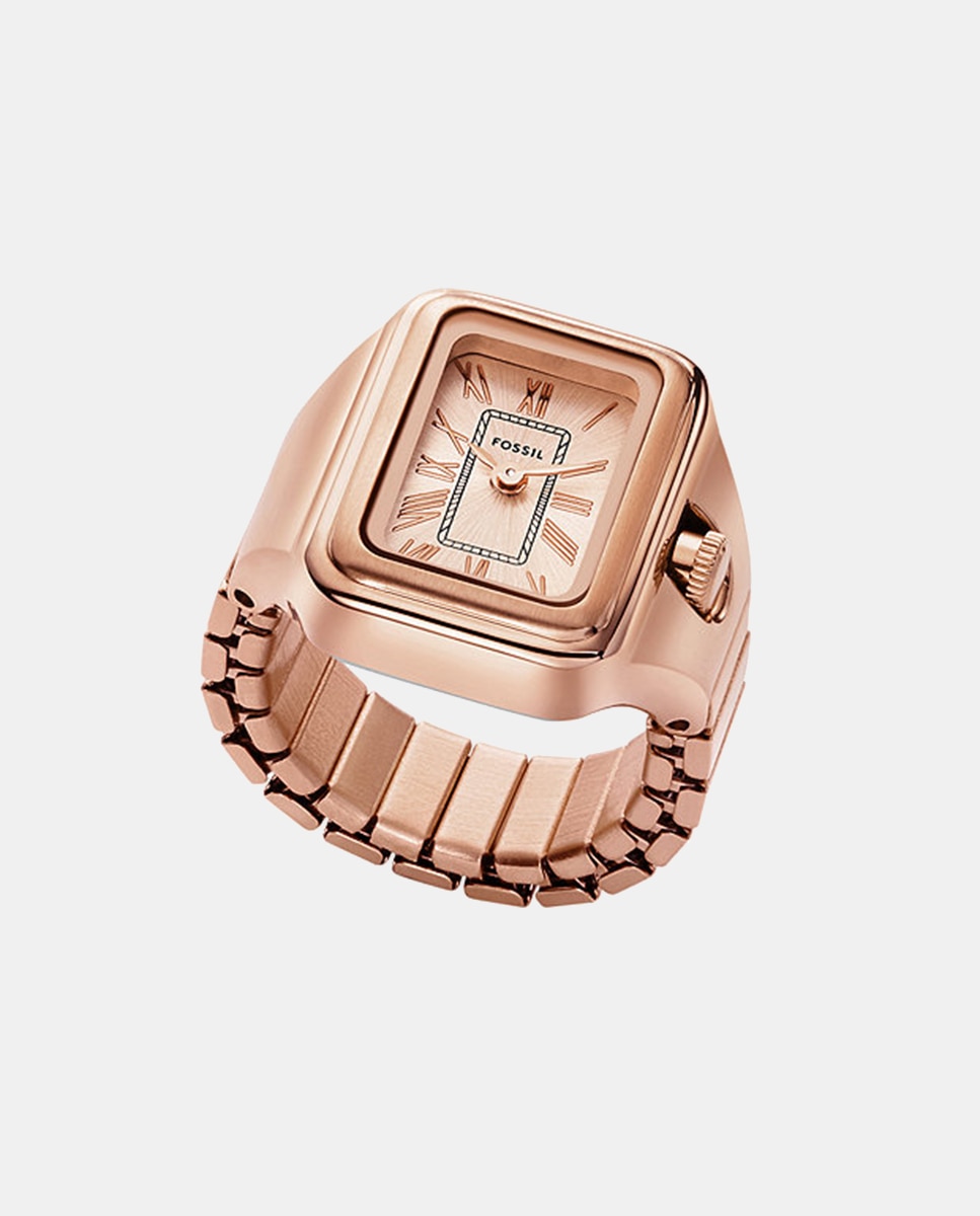 Relógio Anel ES5345 de Aço - Dourado Rosa Rosa-1