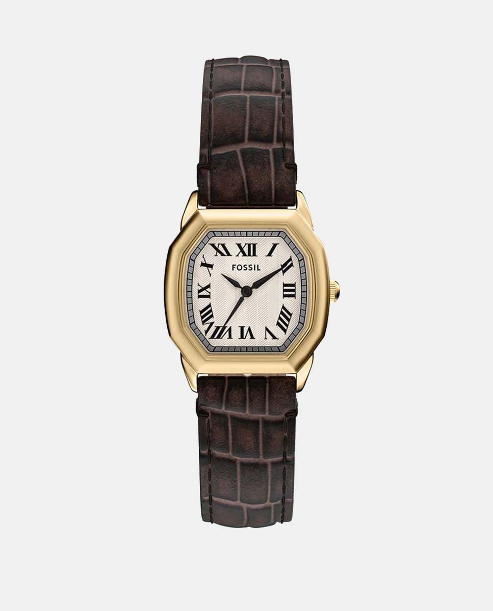 Relógio Harlow ES5426 em Pele - Creme Creme-1