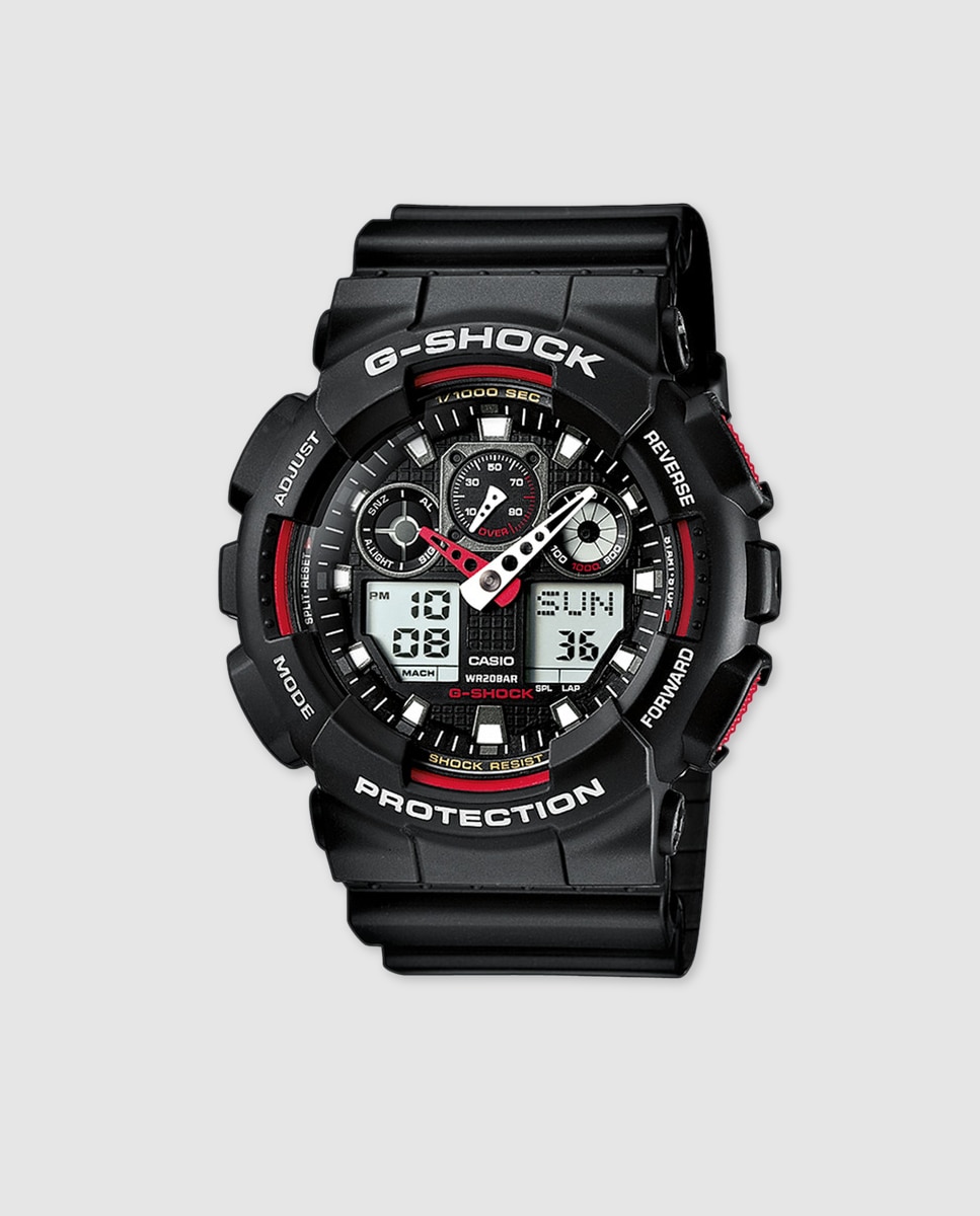 Reloj de hombre Casio G-SHOCK GA-100-1A4ER Luz LED automática - Negro Negro-1