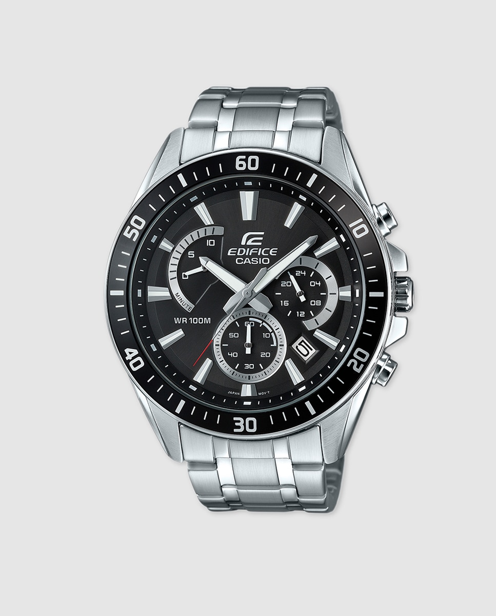 Imagem 0 de Relógio Casio EFR-552D-1AVUEF  Wide Size Retorograde Chrono em aço
